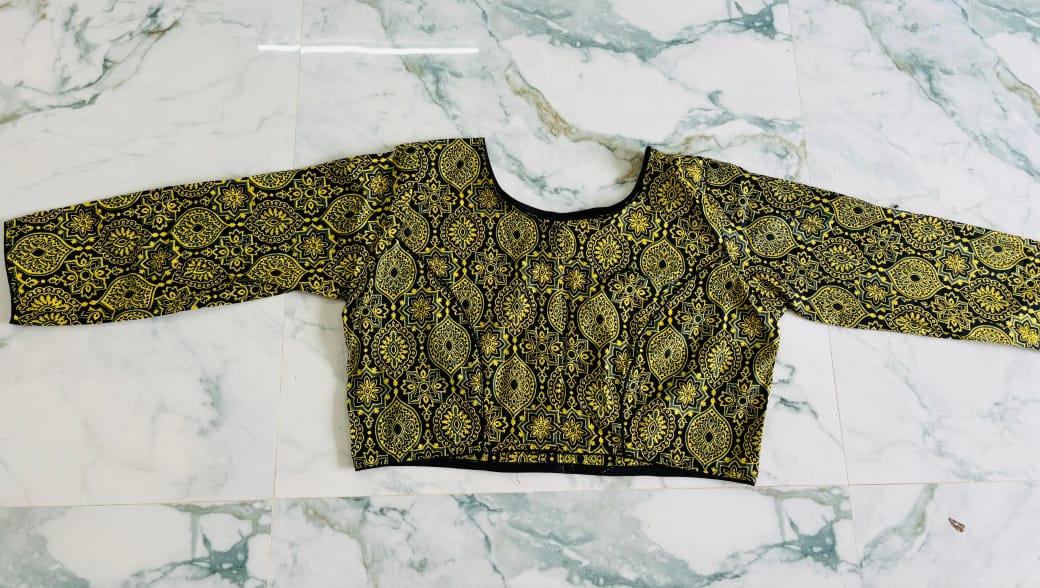 Premium Cotton Kantha Stitch Blouse - Kantha.store